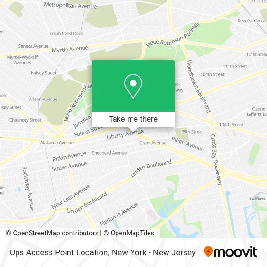 Ups Access Point Location map