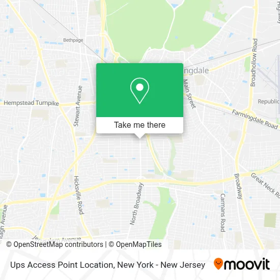 Ups Access Point Location map
