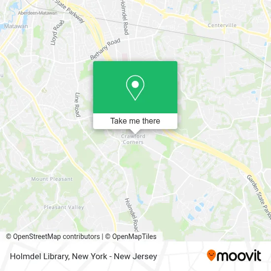 Holmdel Library map