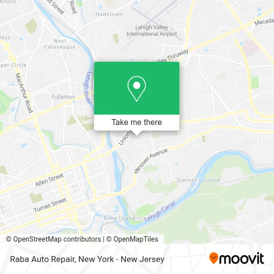 Raba Auto Repair map