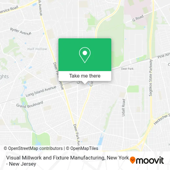 Visual Millwork and Fixture Manufacturing map