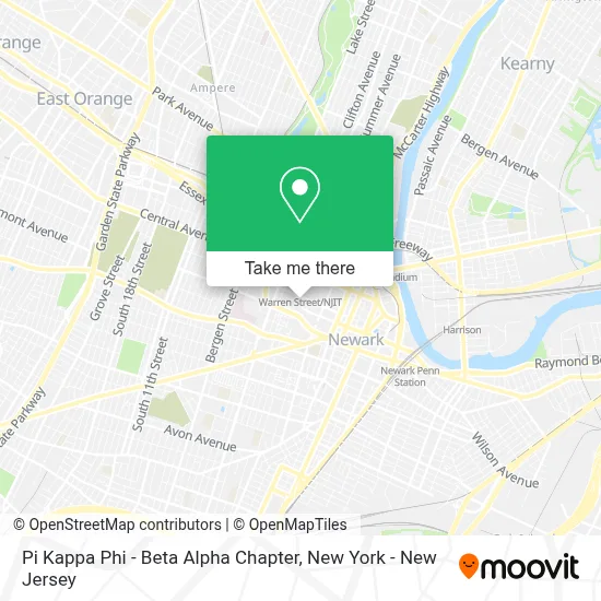 Pi Kappa Phi - Beta Alpha Chapter map