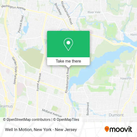 Well In Motion map