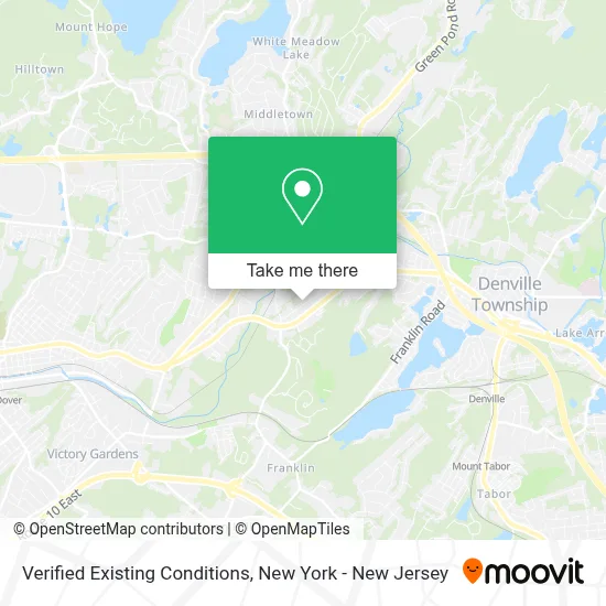 Verified Existing Conditions map
