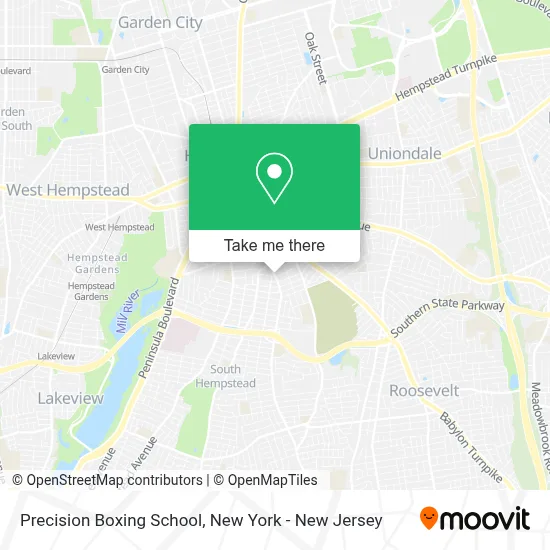 Precision Boxing School map