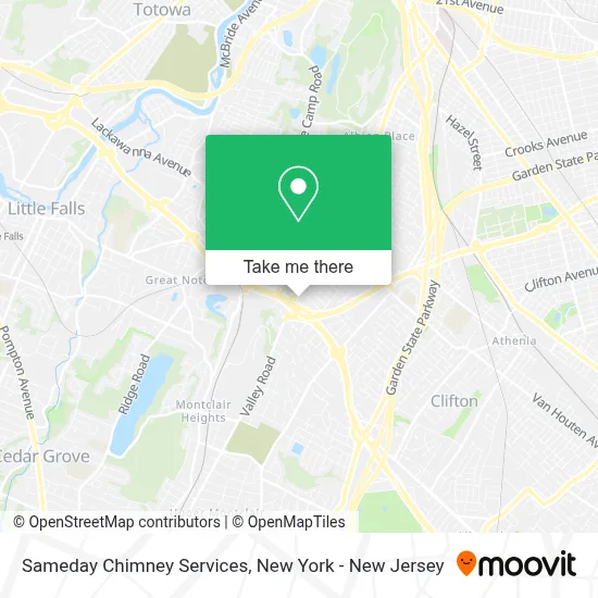 Sameday Chimney Services map
