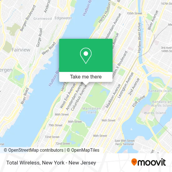 Total Wireless map