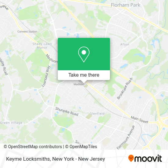 Keyme Locksmiths map