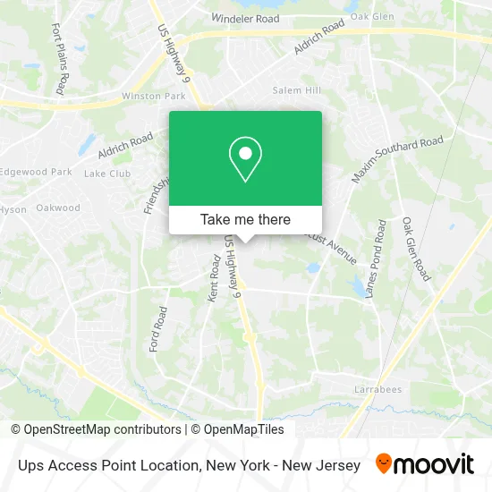 Ups Access Point Location map