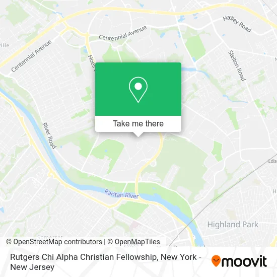 Rutgers Chi Alpha Christian Fellowship map