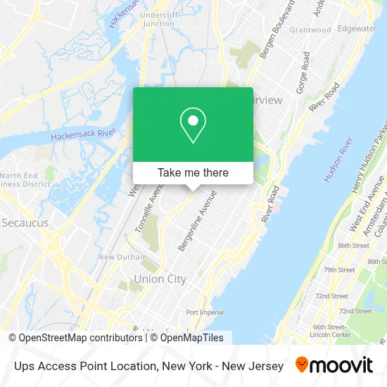 Ups Access Point Location map