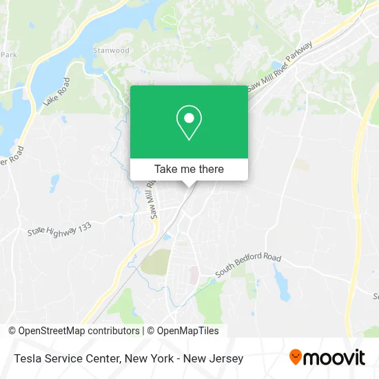 Tesla Service Center map