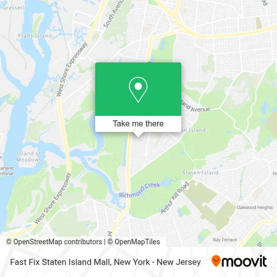 Fast Fix Staten Island Mall map