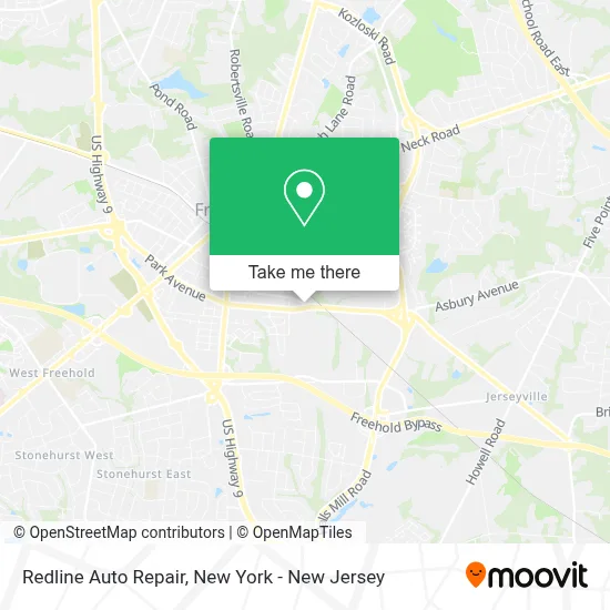 Redline Auto Repair map