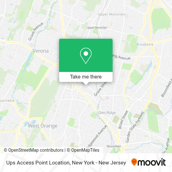 Ups Access Point Location map