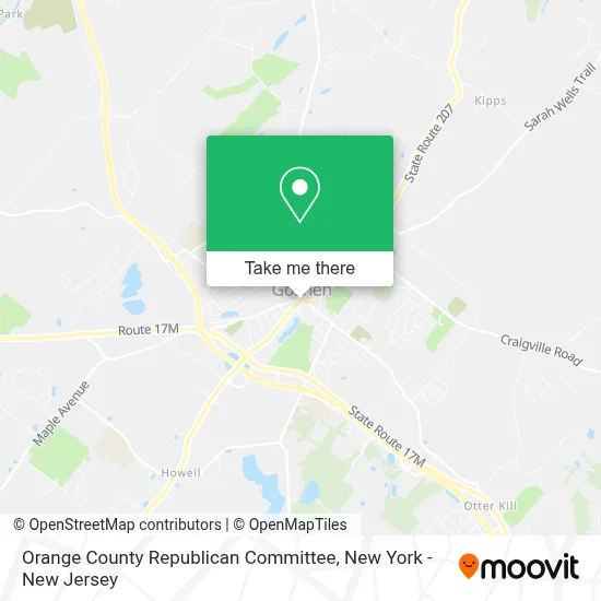 Orange County Republican Committee map