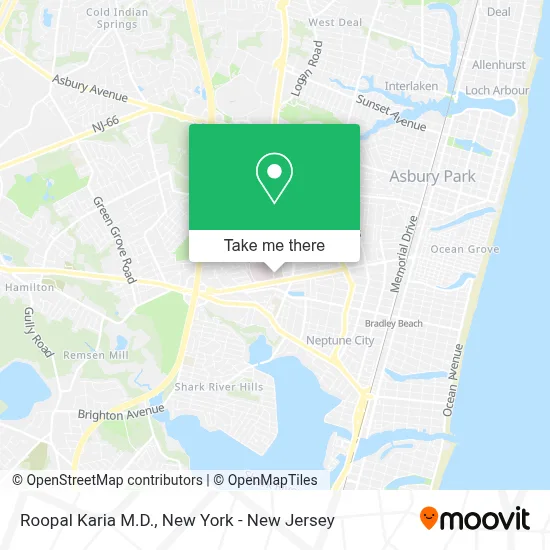 Roopal Karia M.D. map