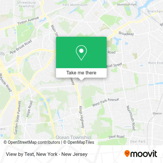 View by Text map