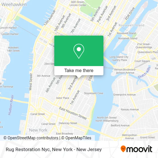 Rug Restoration Nyc map