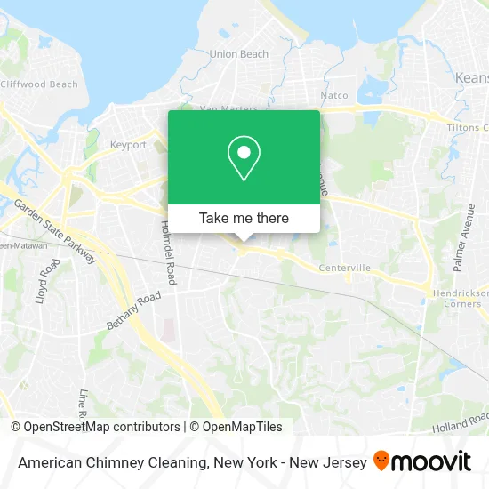 American Chimney Cleaning map