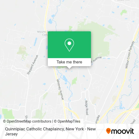 Quinnipiac Catholic Chaplaincy map