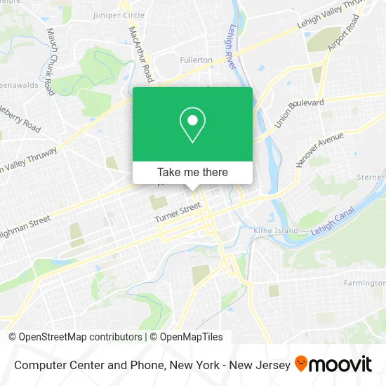 Computer Center and Phone map