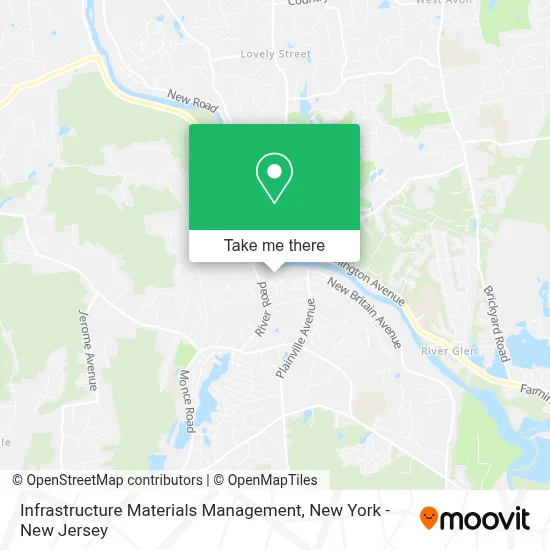 Infrastructure Materials Management map