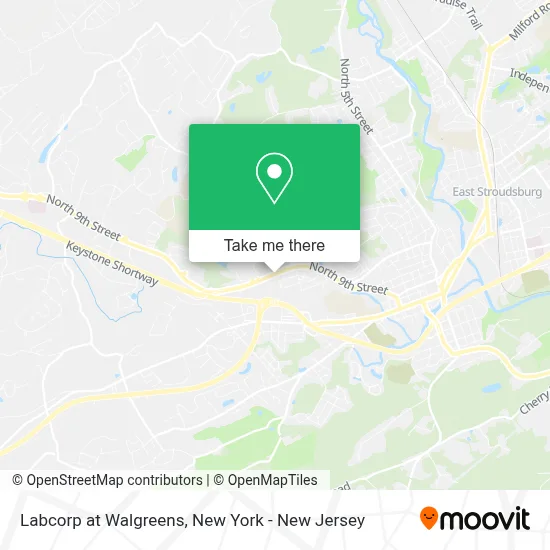 Labcorp at Walgreens map