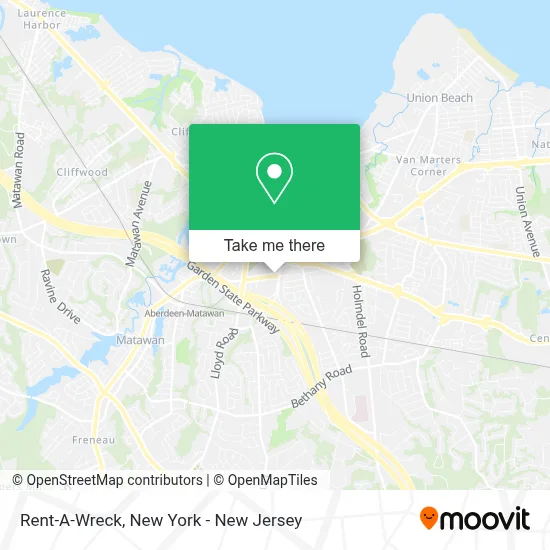 Rent-A-Wreck map