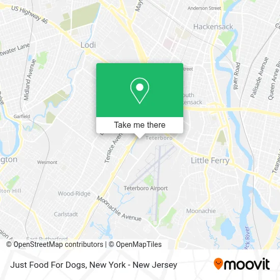 Just Food For Dogs map