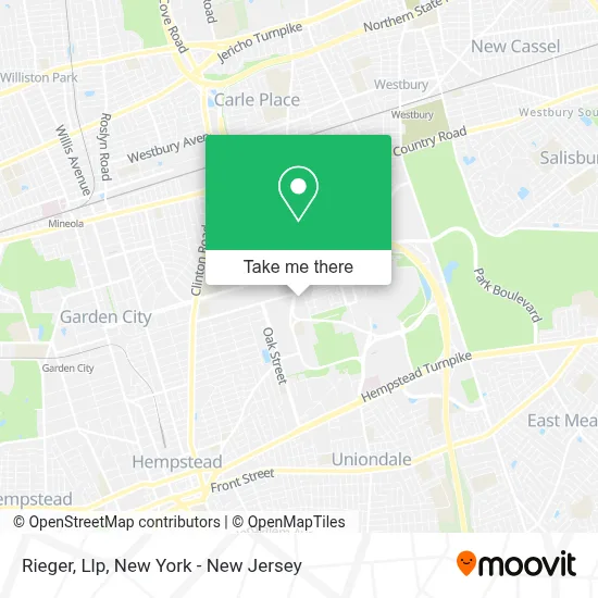 Rieger, Llp map