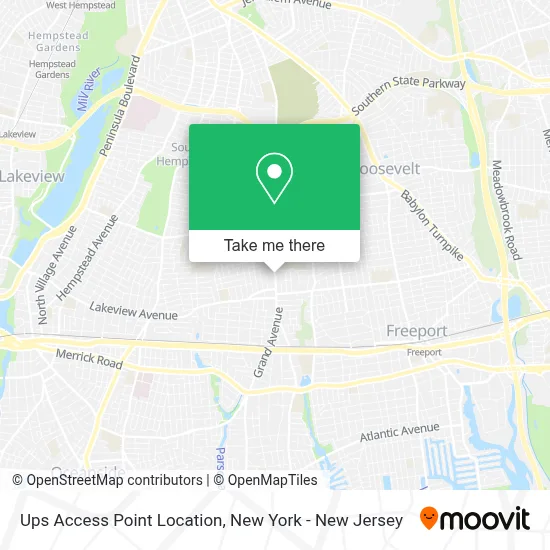 Ups Access Point Location map