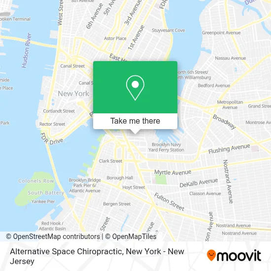 Alternative Space Chiropractic map