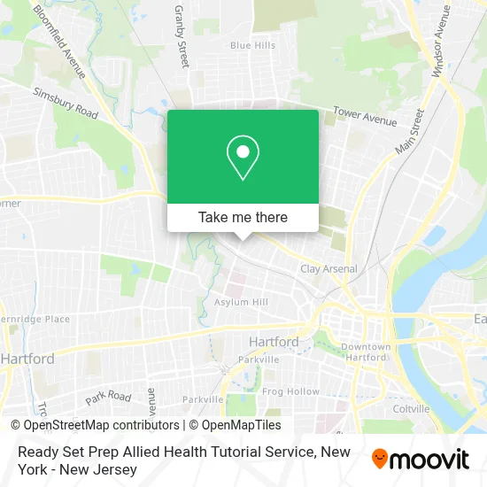 Ready Set Prep Allied Health Tutorial Service map
