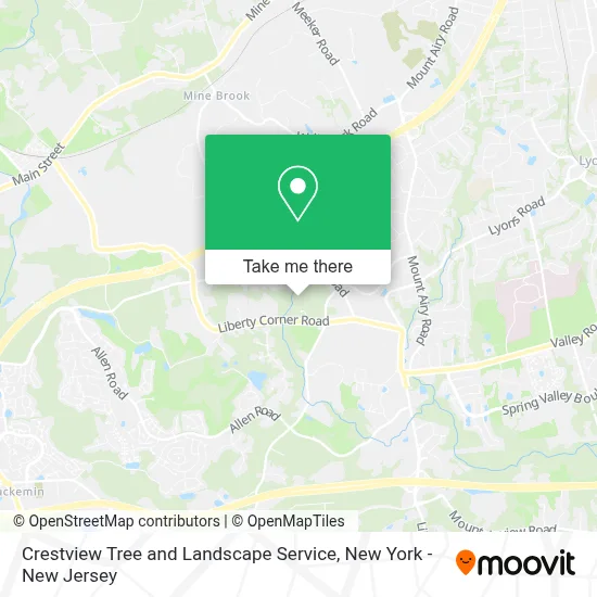 Crestview Tree and Landscape Service map