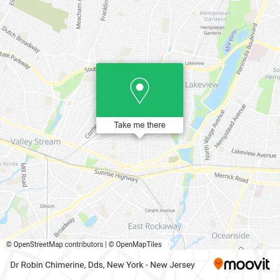 Dr Robin Chimerine, Dds map