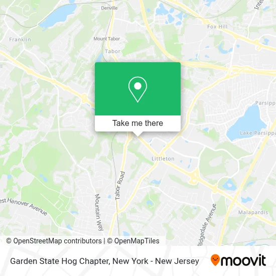 Garden State Hog Chapter map