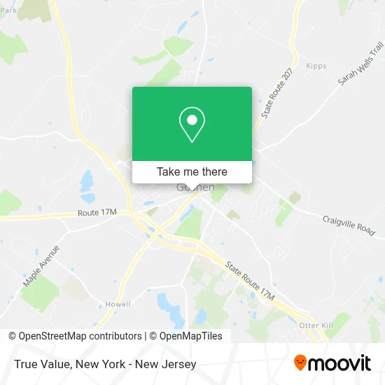 True Value map
