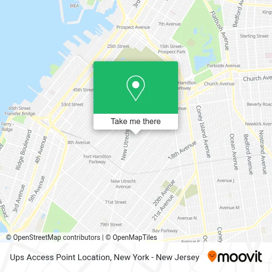 Ups Access Point Location map