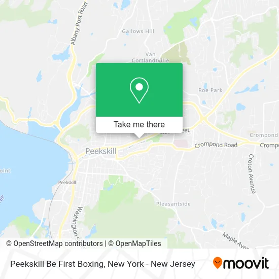 Mapa de Peekskill Be First Boxing