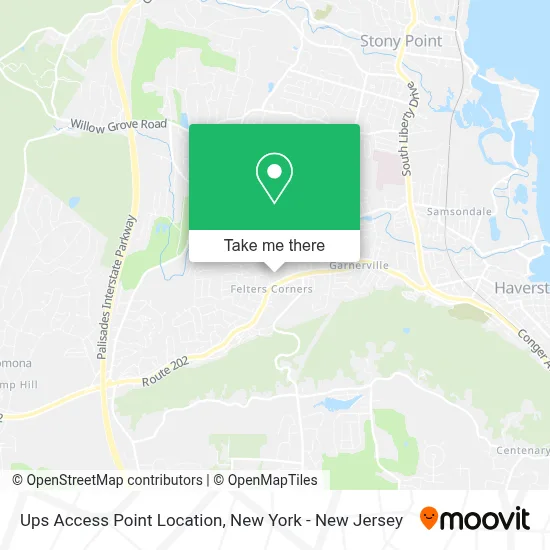 Ups Access Point Location map