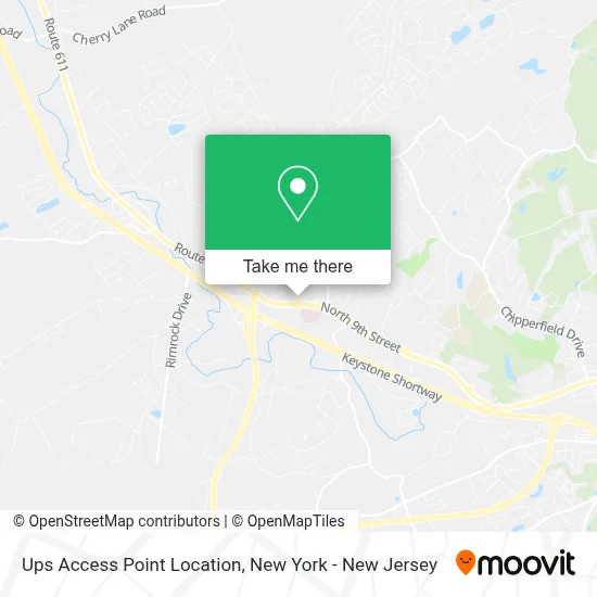 Ups Access Point Location map