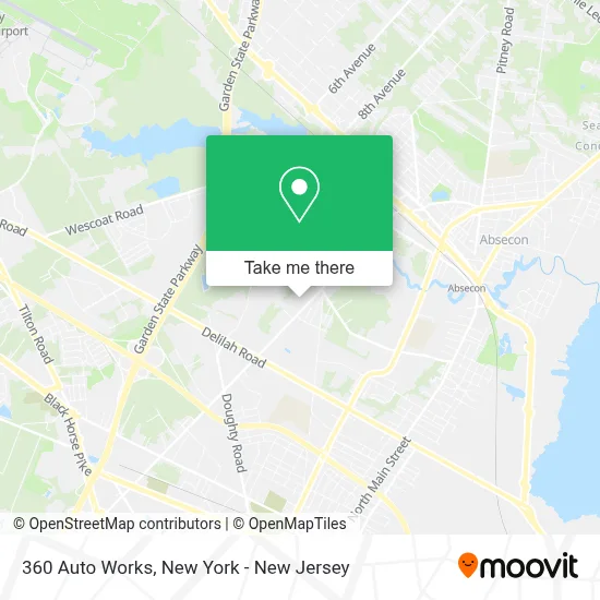 360 Auto Works map