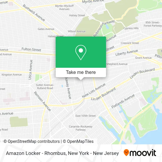 Amazon Locker - Rhombus map