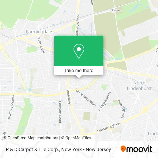 R & D Carpet & Tile Corp. map