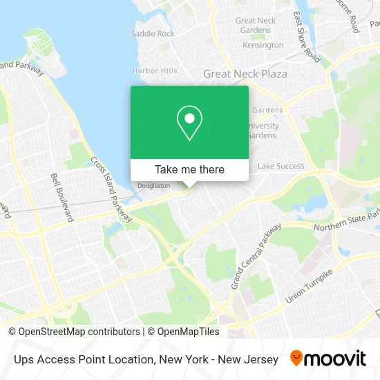 Ups Access Point Location map