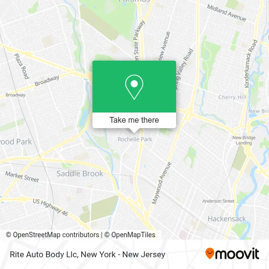 Rite Auto Body Llc map