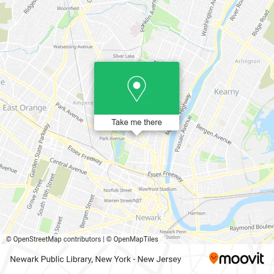 Newark Public Library map