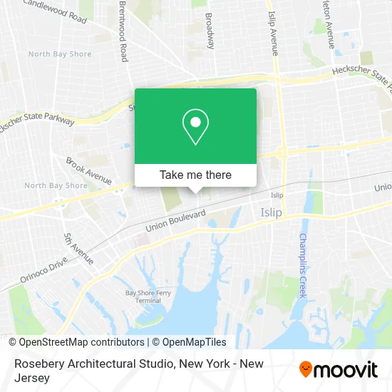 Rosebery Architectural Studio map
