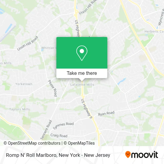 Romp N' Roll Marlboro map